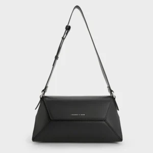 Charles & Keith NoirNasrin Geometric Shoulder Bag
