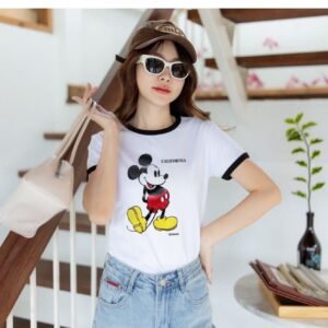Ladies Zara Tshirt Mickey Mouse Print